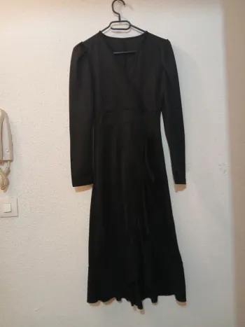 Robe noir longue basic taille xs
