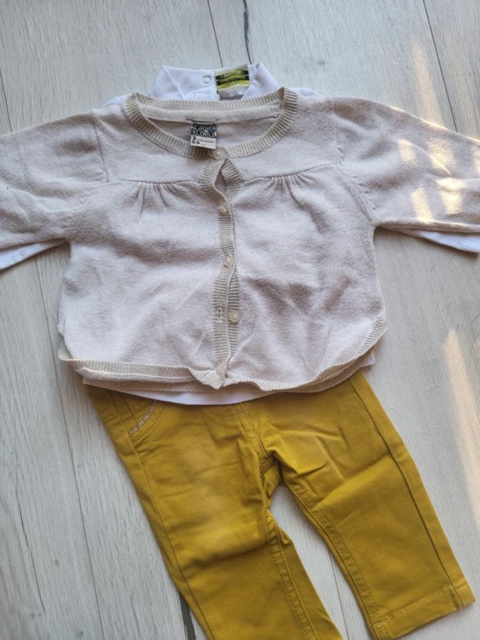 Sublime ensemble 4 pièces fille 3 mois tape à l'œil kiabi - photo numéro 9