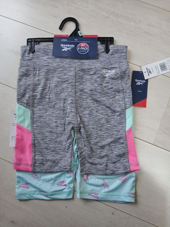 Lot de 2 shorts cyclistes REEBOK