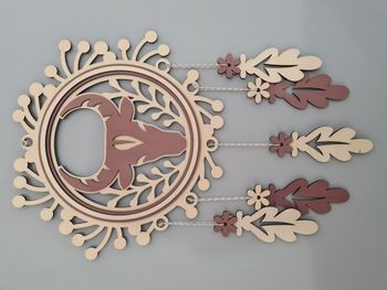 🐂 Attrape-rêves en bois – Signe du Taureau ♉ 🐂