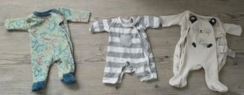 Lot de 3 pyjamas 50 cm
