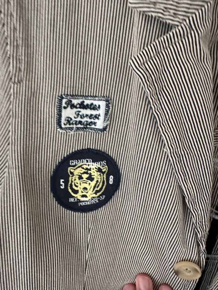 Veste rayé beige LOGG 11 ans - photo numéro 7