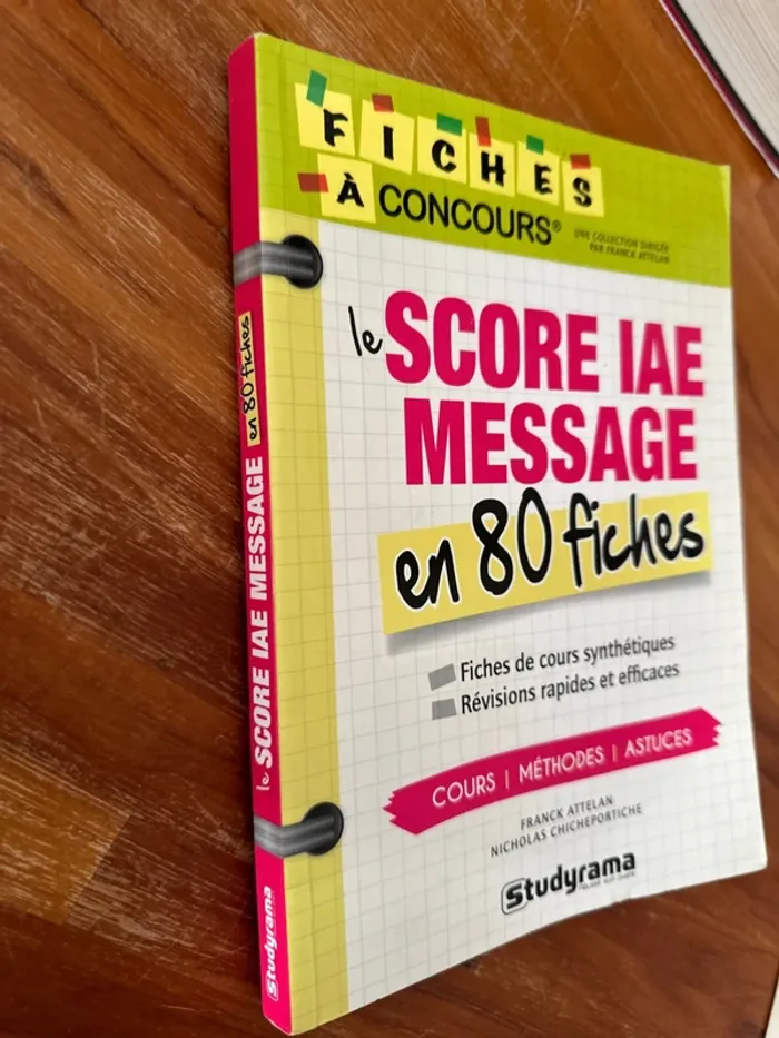 Livre le Score IAE en 80 fiches - photo numéro 2