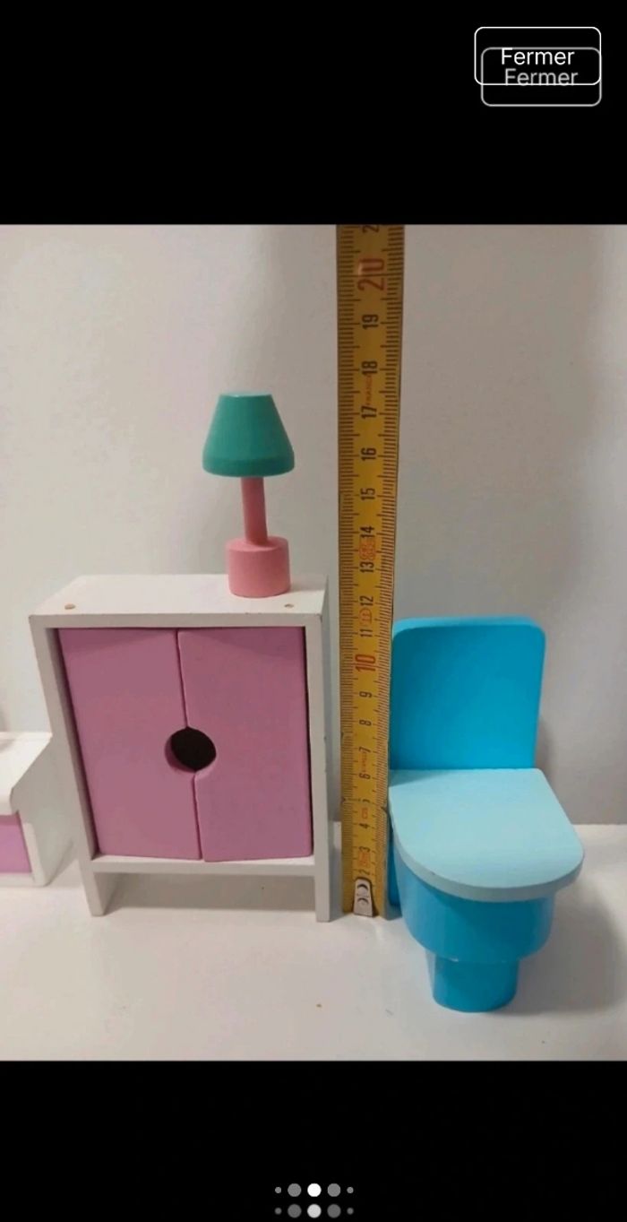 Lot 13 meubles et accessoires en bois - photo numéro 6