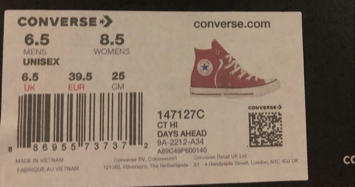 Basket converse neuve taille 39,5 - photo numéro 5