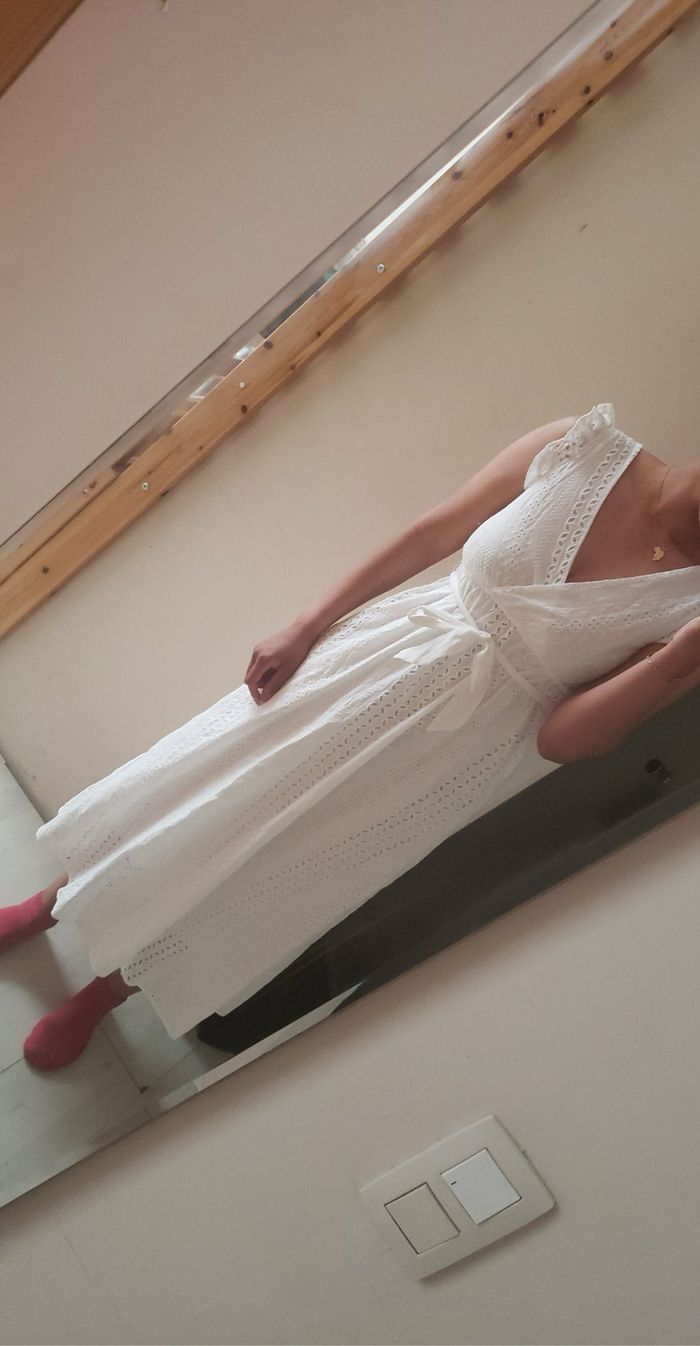 Robe blanche longue
