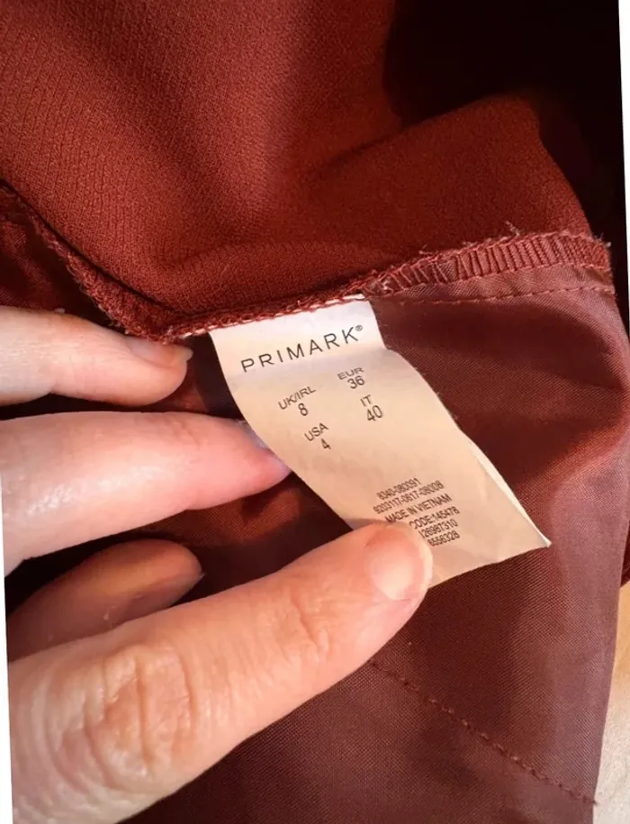Pantalon fluide léger bordeaux Primark 36 - photo numéro 4