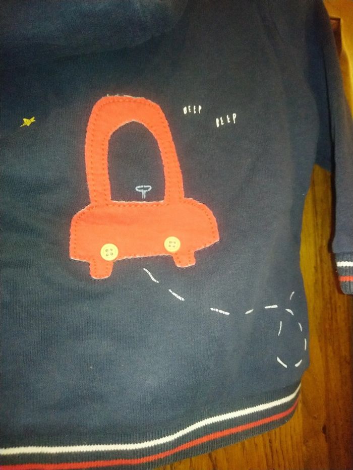 Joli gilet bleu et rouge Orchestra taille 12 mois - photo numéro 9