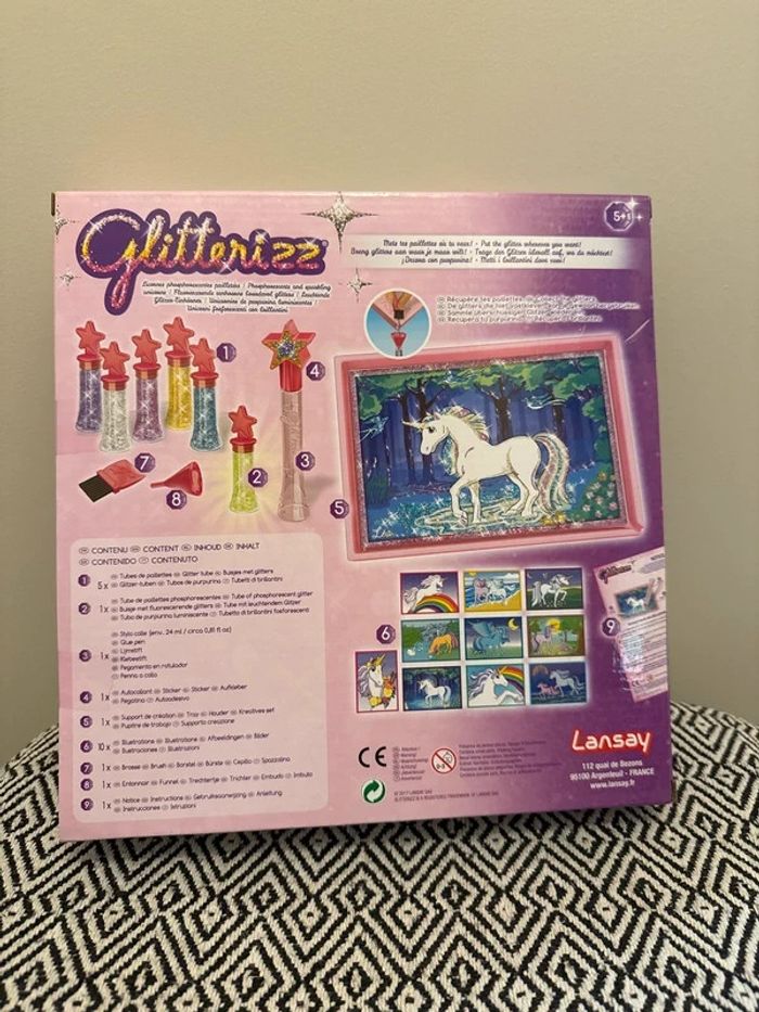 Lansay - Coffret créatif Glitterizz Licornes phosphorescentes pailletées Dès 5 ans - photo numéro 2