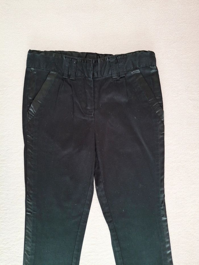 Pantalon slim TAO Tape à l'oeil 6 ans noir coton et satin - photo numéro 2