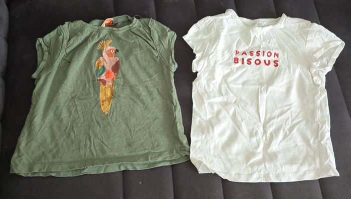 Lot 23 t-shirts bébé fille 2 ans – Très bon état 🌸 - photo numéro 9