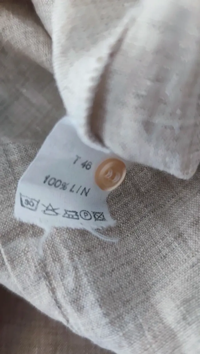 Chemise en lin 46 autre Ton - photo numéro 4