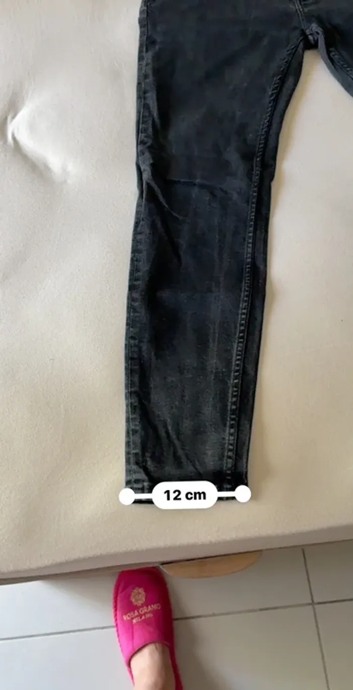 Jean slim noir délavé Zara - photo numéro 6