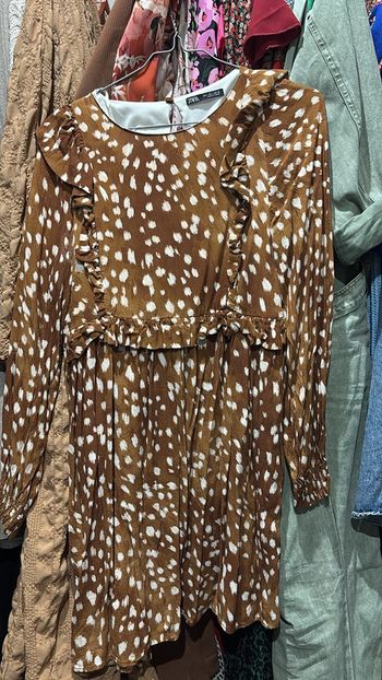 Robe à poids marron Zara