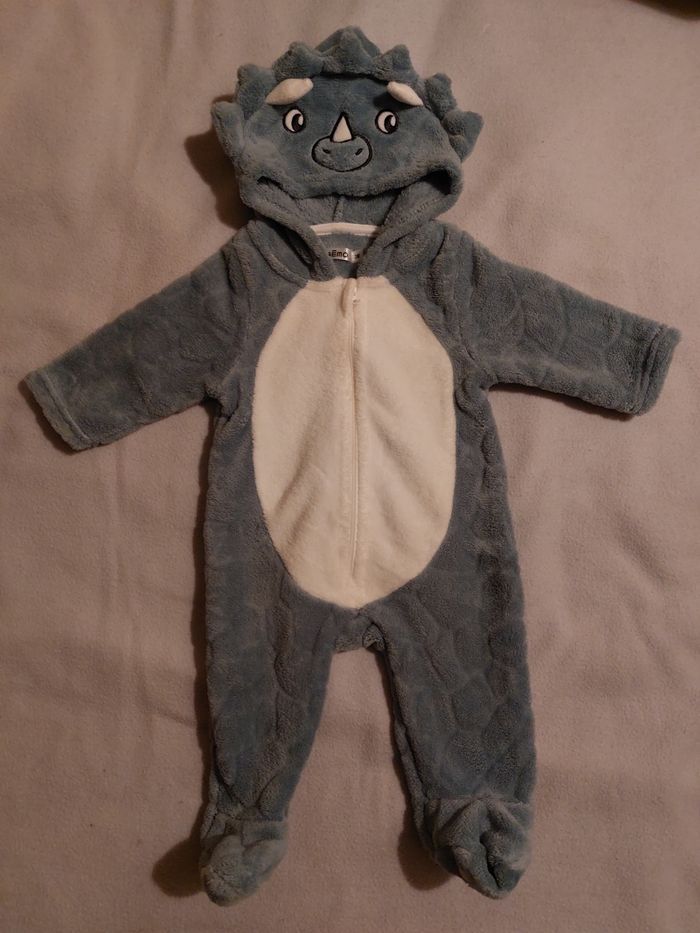 Combinaison pilote dinosaure polaire 3 mois