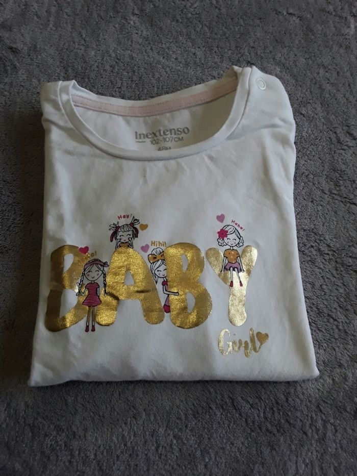 Tee shirt manches longues fille 4 ans