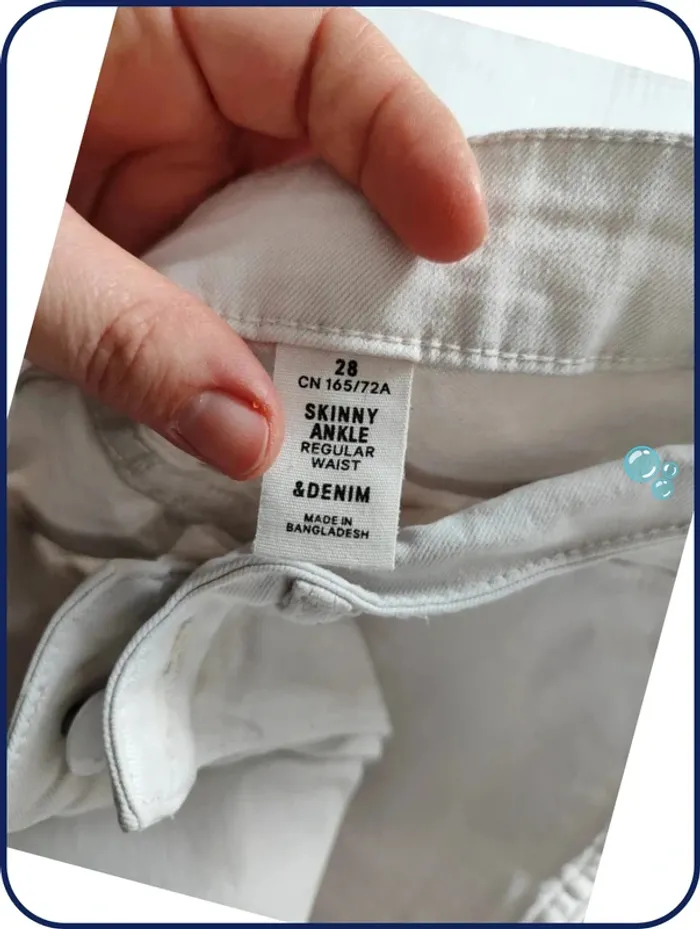 Jeans crème femme/ h&m - photo numéro 3