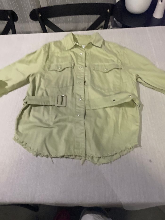 Veste chemise verte