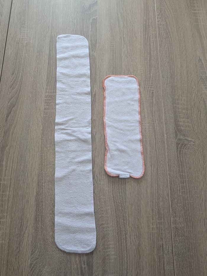 lot insert chanvre + booster bambou pour couche lavable Lulu nature - photo numéro 2