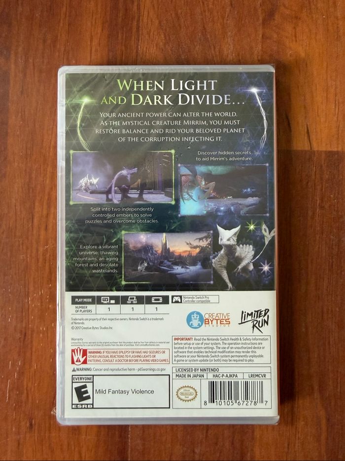 Embers of Mirrim Jeu Nintendo Switch NEUF sous blister - photo numéro 2