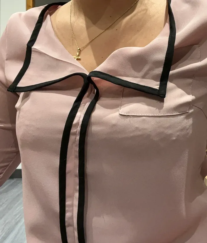 Blouse rose et noir - photo numéro 2