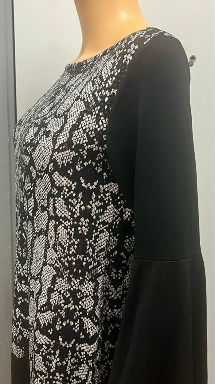 Robe fluide noir&argenté - photo numéro 2