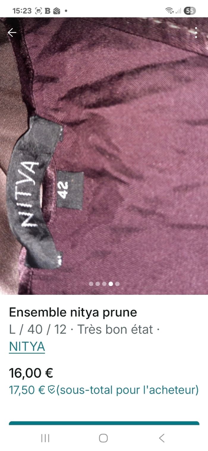 Ensemble pantalon satine - photo numéro 4