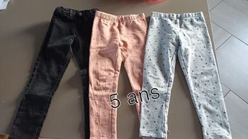 Lot 3 pantalons fille