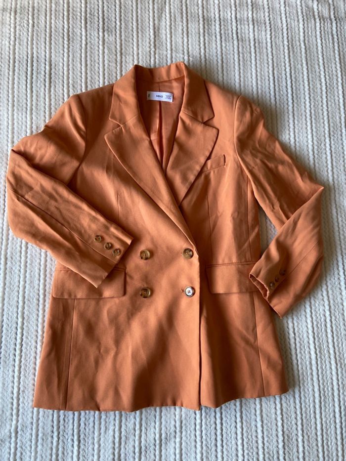 Magnifique blazer orange Mango / Taille S - photo numéro 5