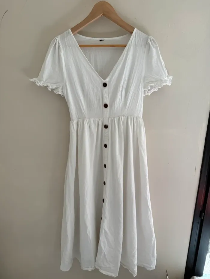 Robe longue blanche