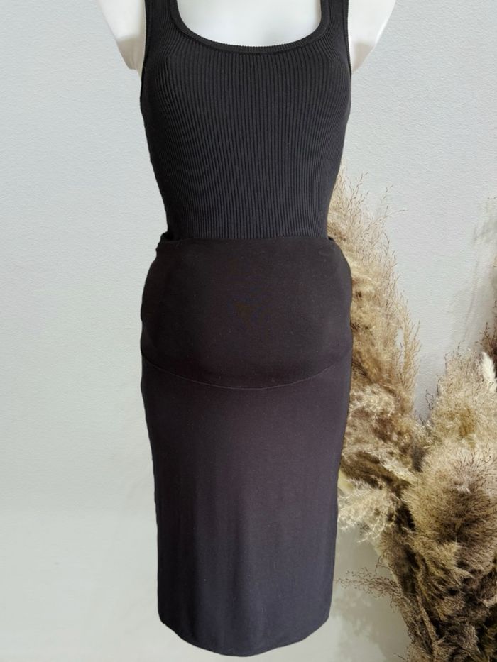 Jupe de grossesse midi noir T38/M