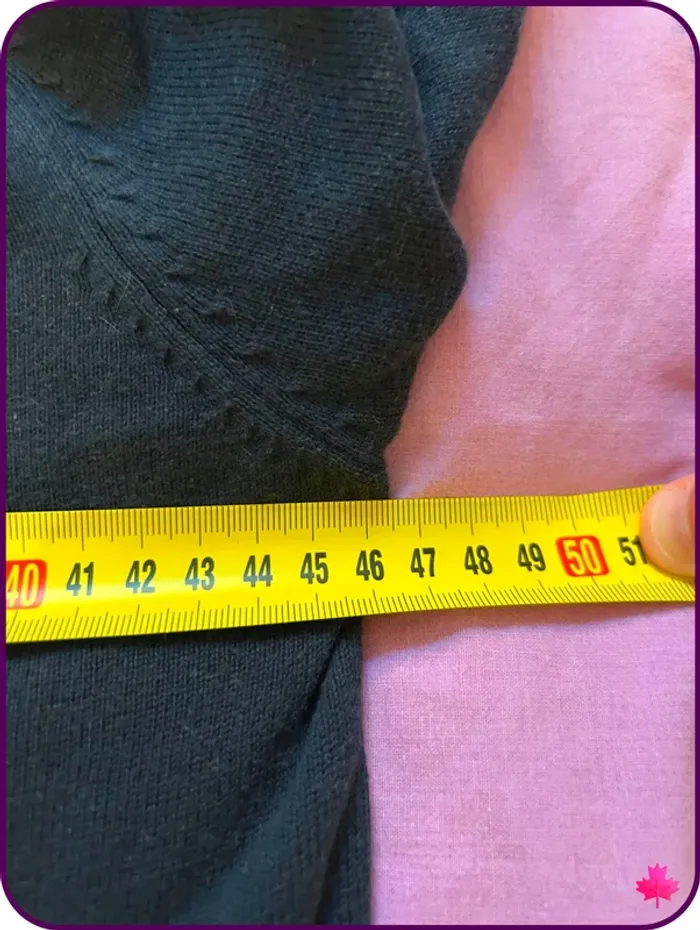 Pull Crosby - Col en V - Coudières - Taille M - Gris Foncé - photo numéro 5