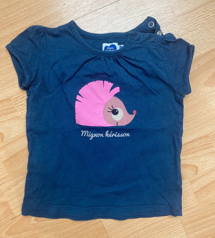 Teeshirt hérisson - 18 mois