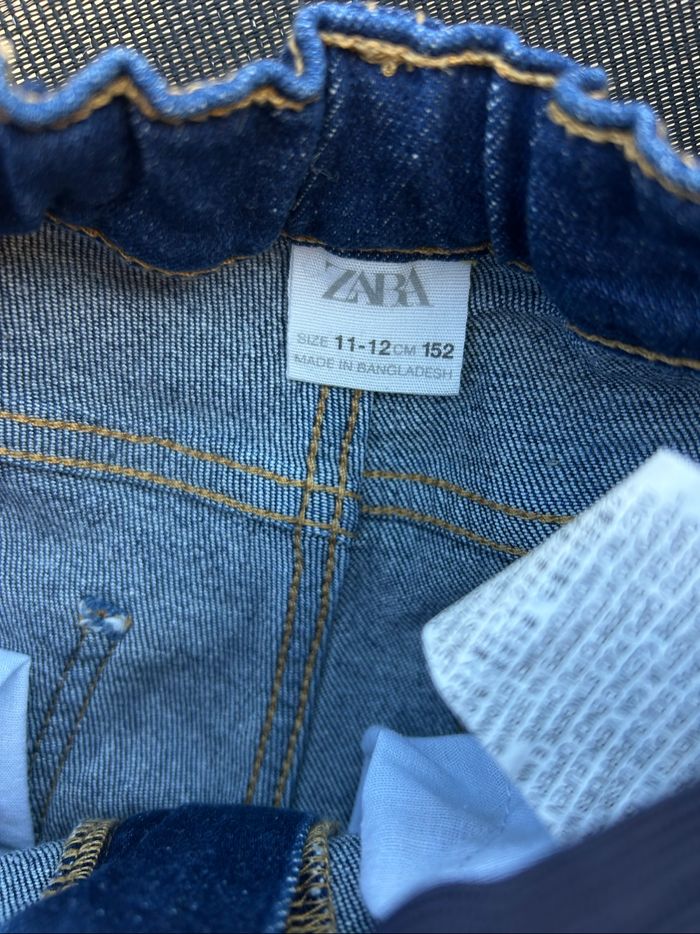 ZARA Jean bleu brut coupe droite garçon - photo numéro 3