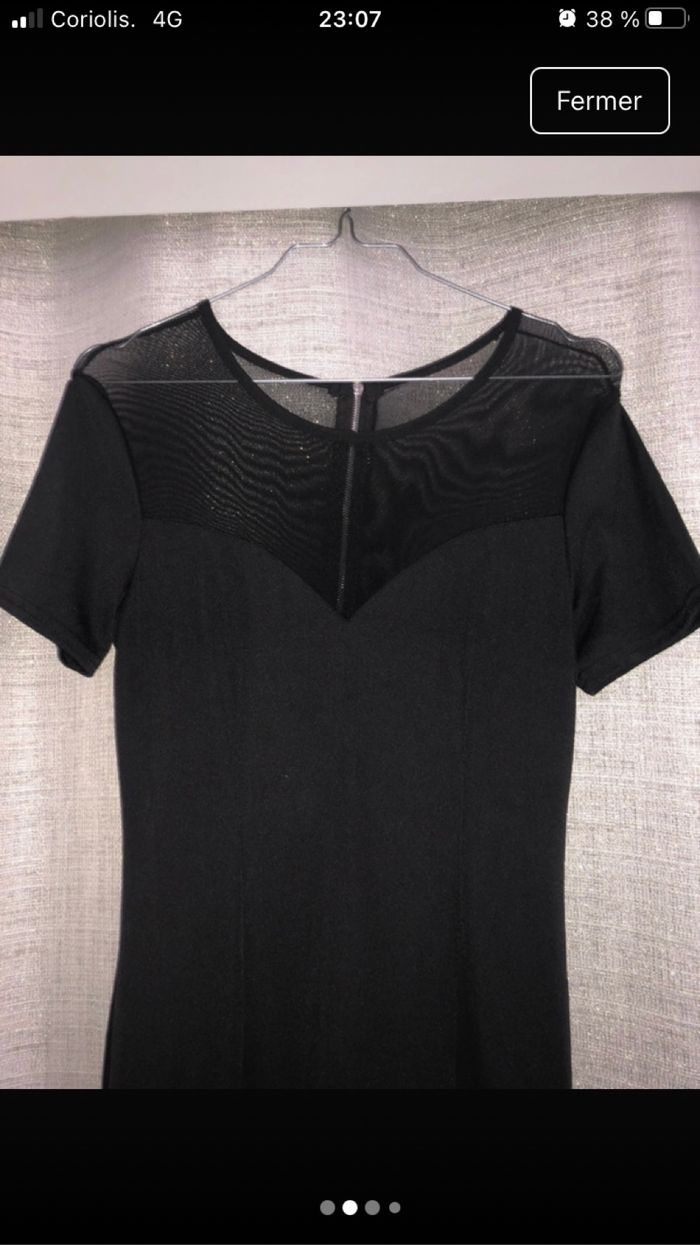 Robe noire manches courtes - photo numéro 2