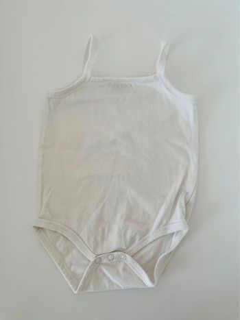 Bodie body débardeur blanc fille garçon 12 18 mois