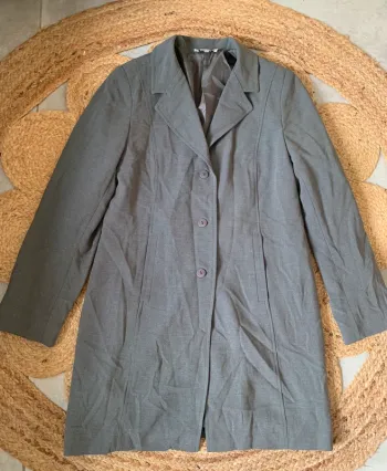 Veste longue grise taille 40