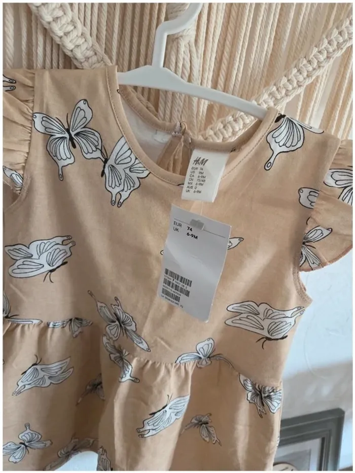 😍 magnifique robe enfant bébé fille 9 mois neuve - photo numéro 5