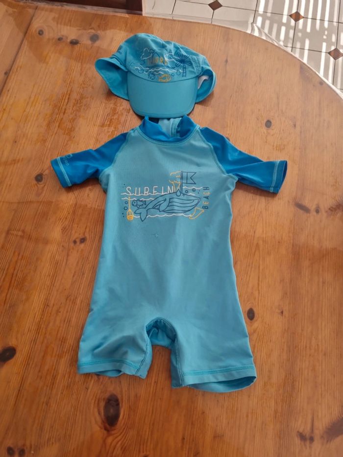 Combinaison enfant pour plage avec casque