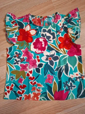 Blouse fleurs