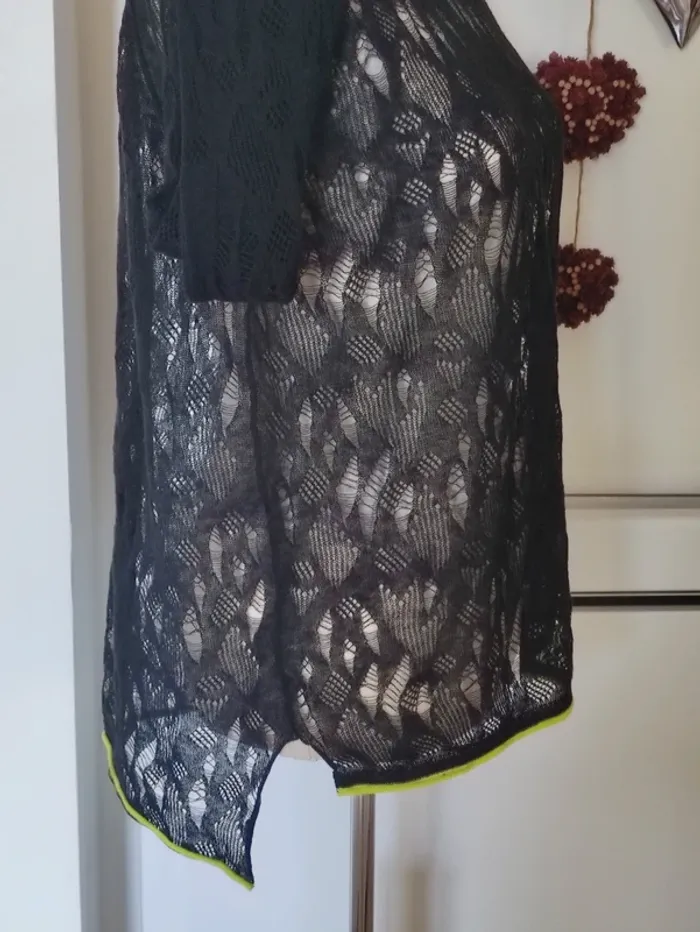 👄  pull en dentelle  lin et  coton 🌱 oversize jusqu'au 42 - photo numéro 7