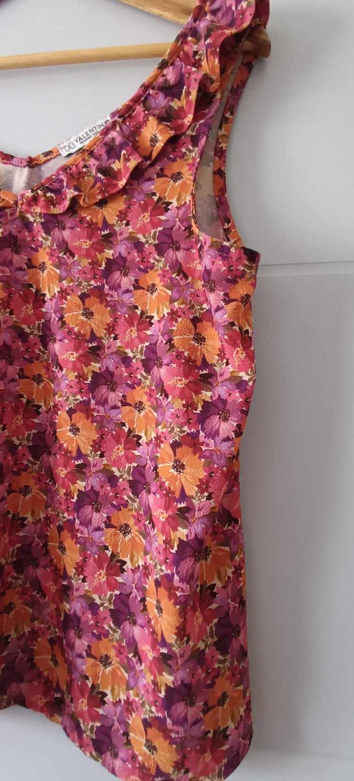 Top fleuri sans manches "Valentina" Taille XL - photo numéro 5