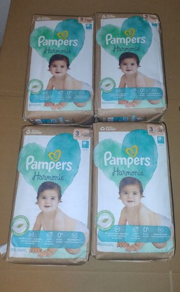 Pampers harmony (4 x 42 couches)6-10 kg taille 3