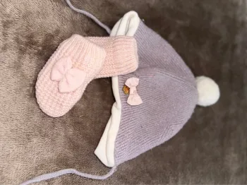 Ensemble bonnet et gant