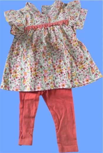 Ensemble printemps été/fille 6 mois