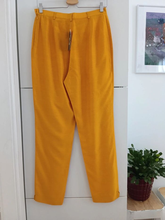 Pantalon vintage moutarde/ ocre - photo numéro 3