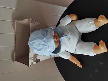 Bonnet aviateur bébé garçon 1-3 mois – bleu, très bon état