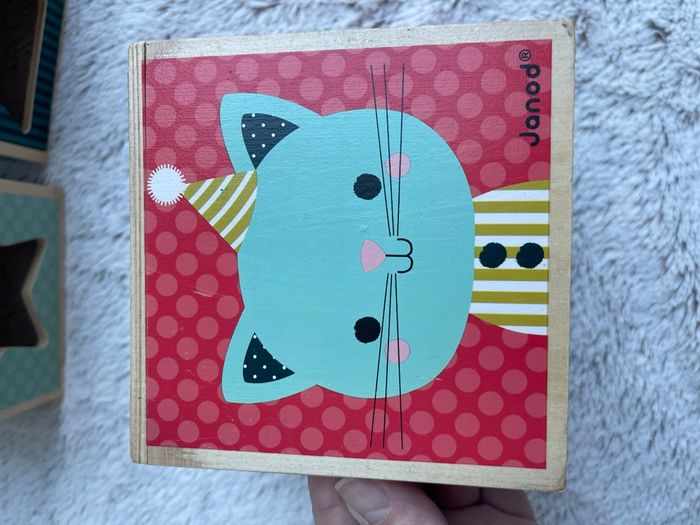 Pyramide de cube en bois multicolore - Janod - photo numéro 8