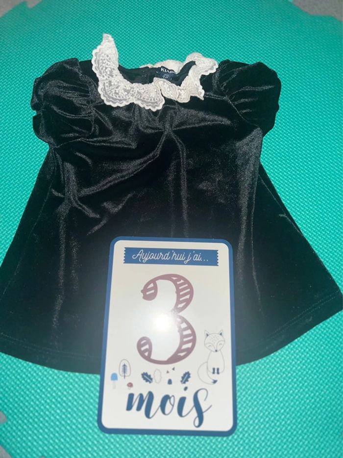 Robe noire col Claudine Kiabi