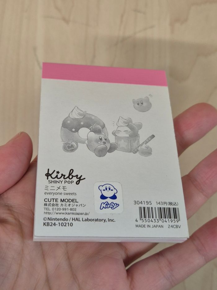 Mini bloc memo Kirby - photo numéro 2